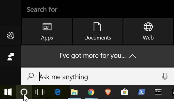 Windows 10 search