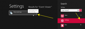 Accessing the Event Viewer in Windows 8
